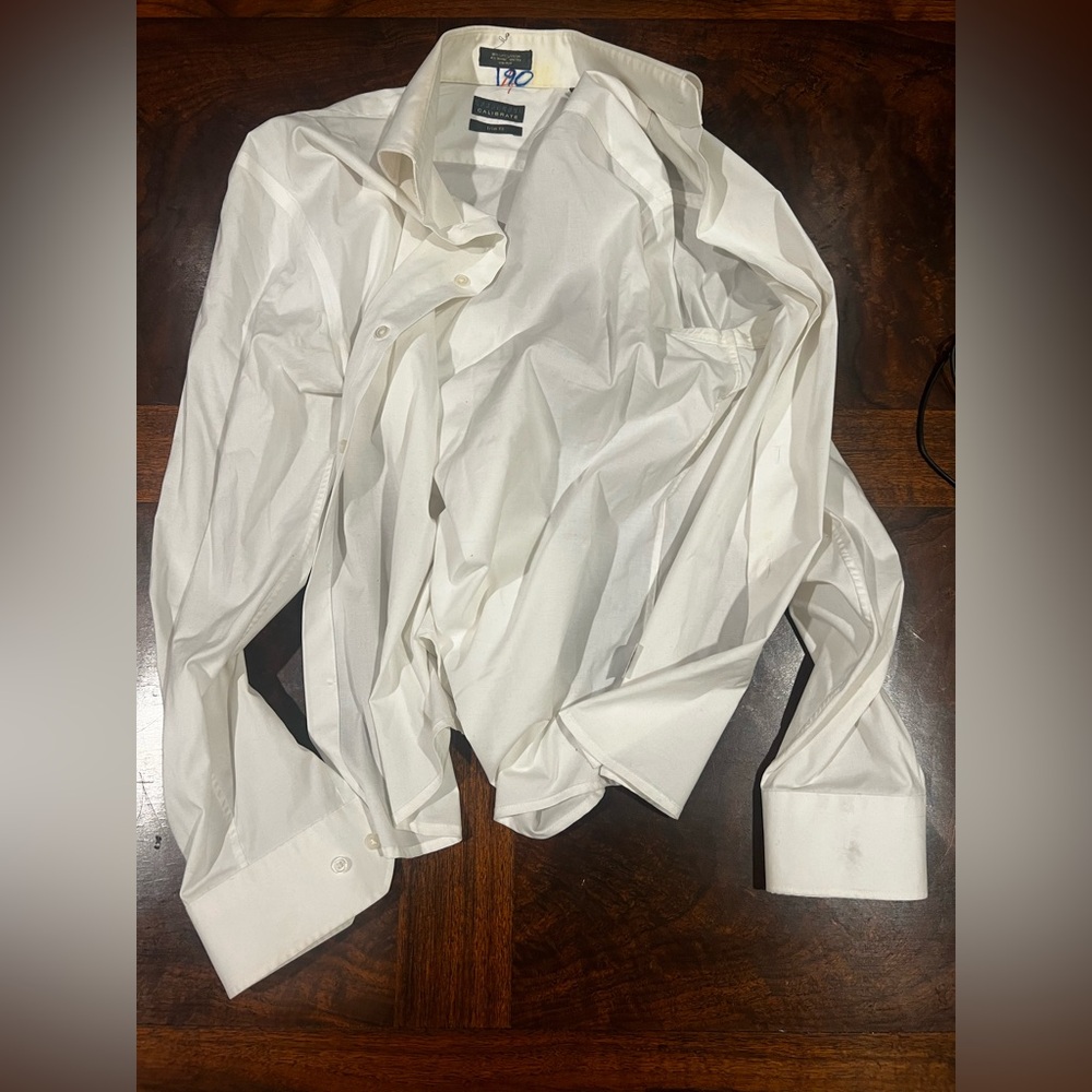 C2 by Calibrate Crisp White Dress Shirt